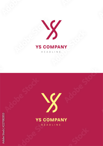 YS company logo template.