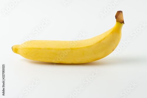 Ripe banana isolated on white background