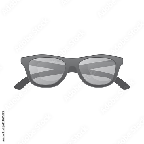 Isolated object of glasses and sunglasses symbol. Set of glasses and accessory vector icon for stock.
