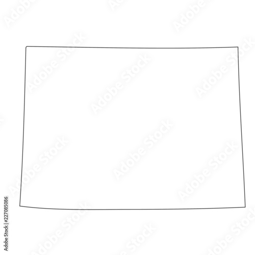 Colorado - map state of USA