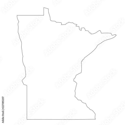 Minnesota - map state of USA