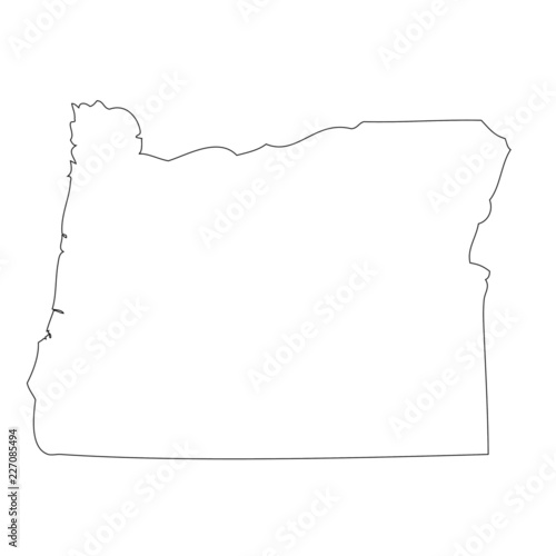 Oregon - map state of USA