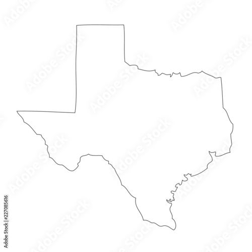 Texas - map state of USA