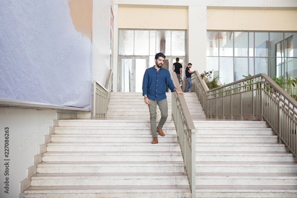 Go down on the stairs Go down on the stairs