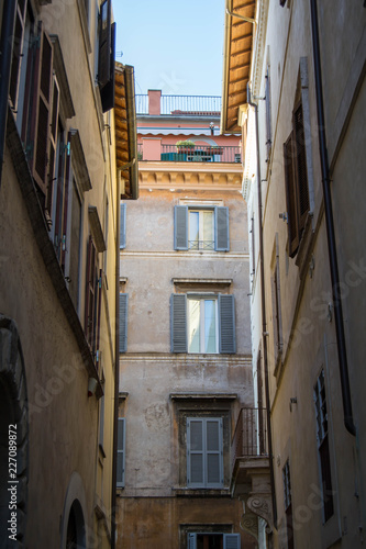 Italian buildings and alleyway