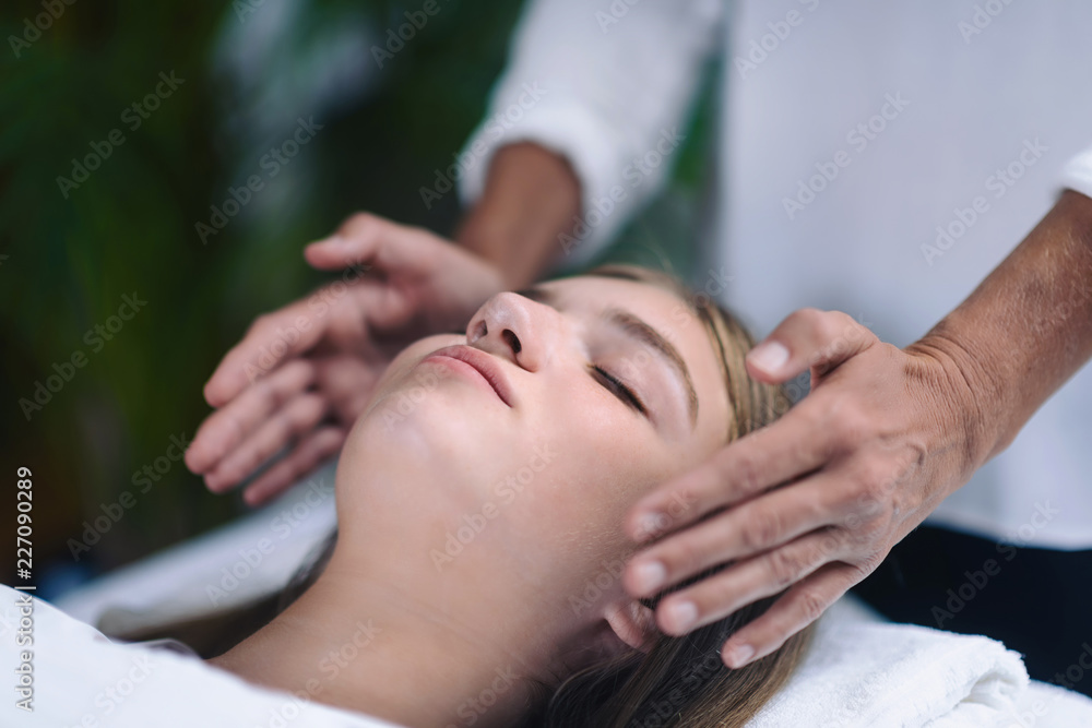 Reiki Healing Treatment With Teenage Girl Reiki Healing Treatment With Teenage Girl