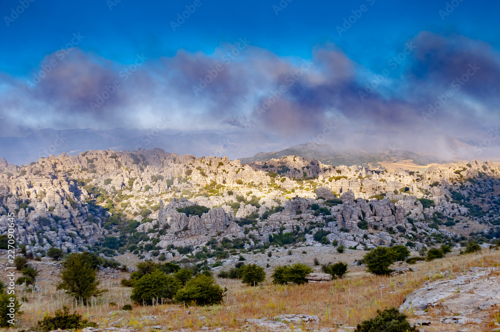 Landscape of the Torcal de Antequera. Landscape of the Torcal de Antequera.