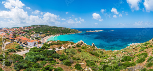 Landscape with Santa Teresa Gallura and Rena Bianca beach, north Sardinia island, Italy photo
