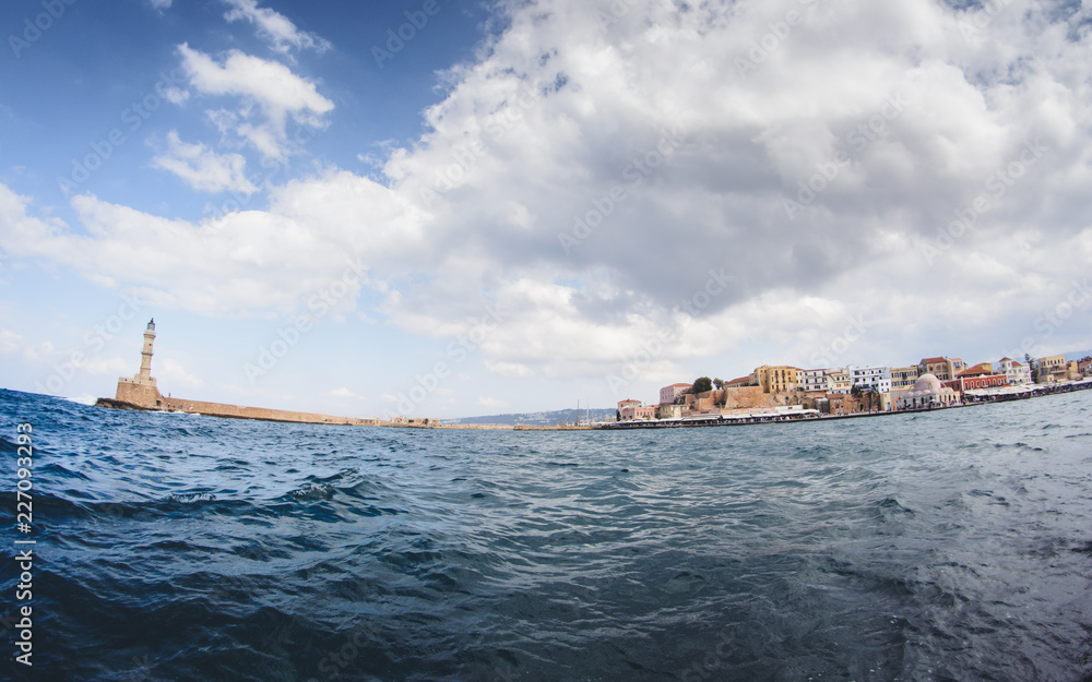 Autumn at Chania's henetic port .