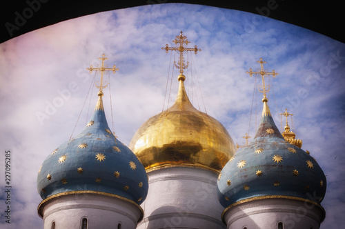 golden domes of orthodox church