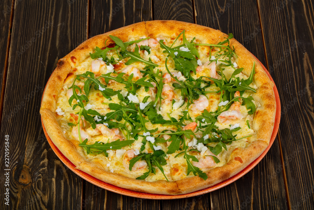 Pizza with prawn Pizza with prawn