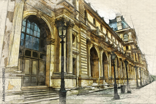 Louvre sketch