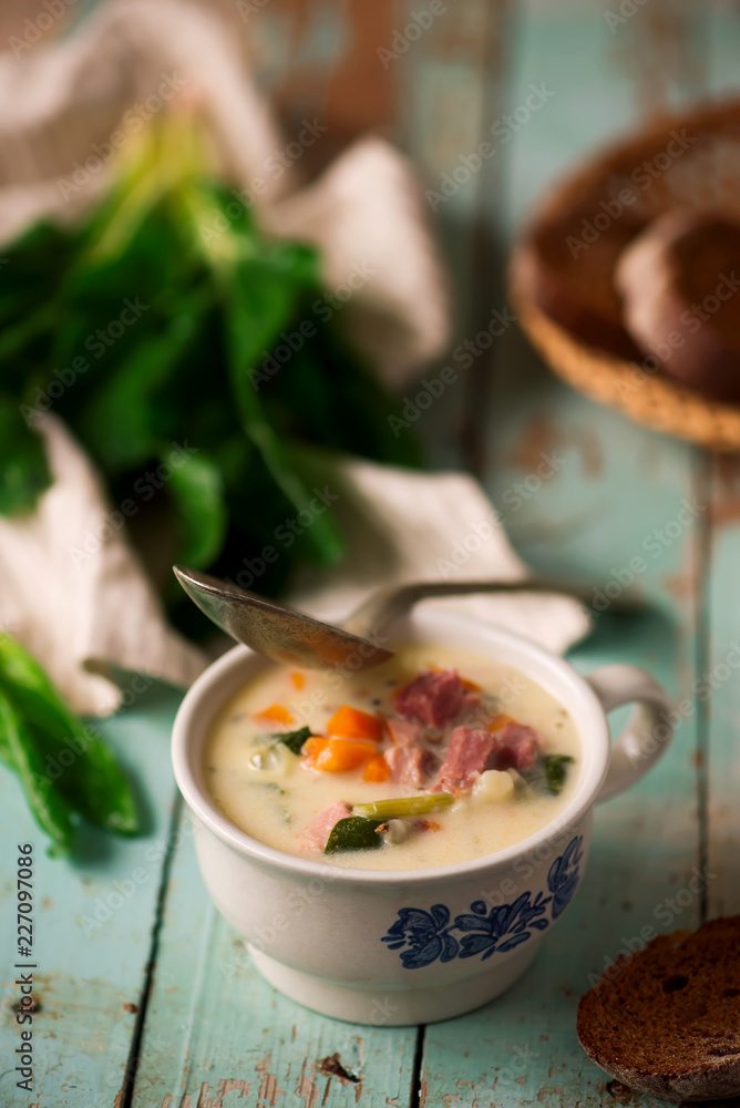 ham soup with potatoes and kale ham soup with potatoes and kale