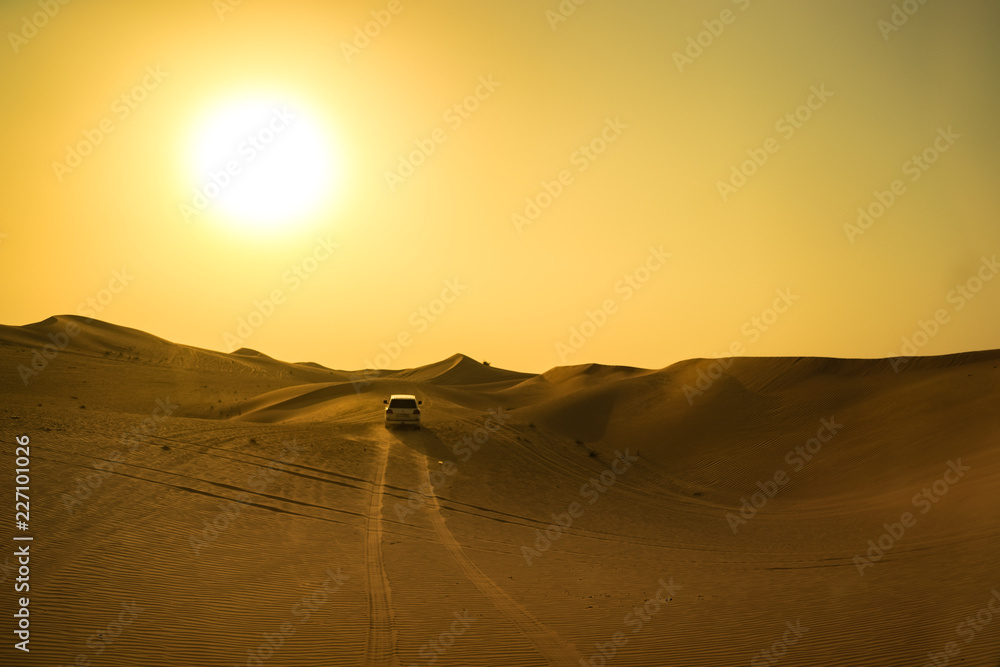 sunset in the desert sunset in the desert