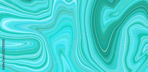 Blue background with illustration of waves and lines with a gradient of pastel colors. The texture of the marble panoramic size for various purposes.