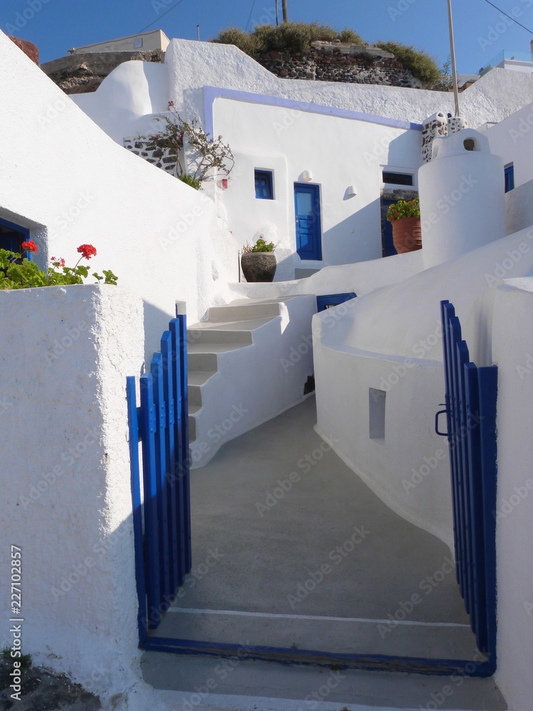 Fototapeta premium Bienvenue à Oia