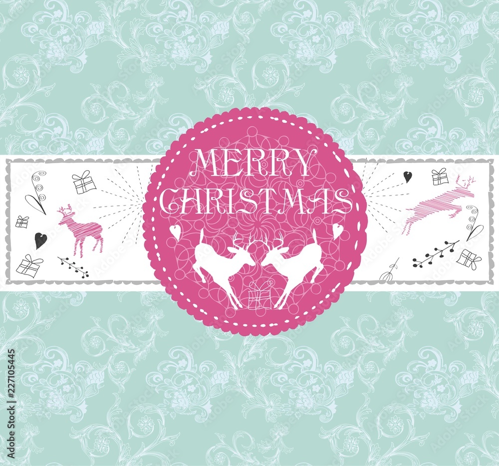 Cute christmas card. Cute christmas card.
