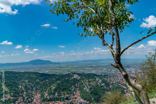 Overview of Brasov City viewed from Tampa Mountain, Brasov, Romania