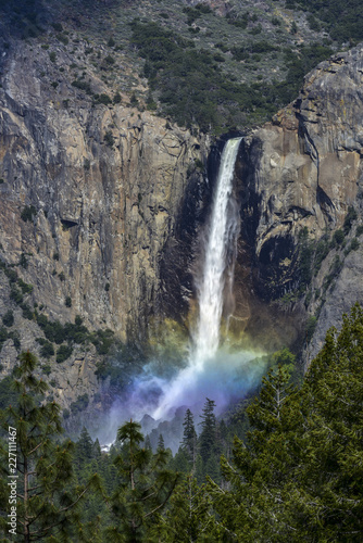 Bridal Veil Falls Terminal Rainbow  Yosemite National Park