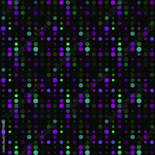 Seamless abstract pattern background with a variety of colored circles.