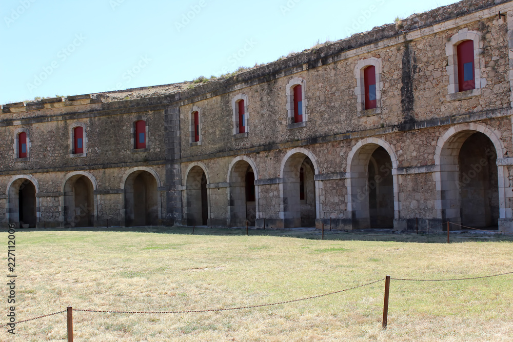 intérieur du château de Sant Ferran à Figueres Espagne