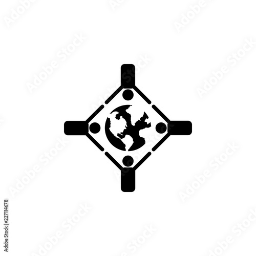 People at the negotiating table icon. Element of war and piece. Premium quality graphic design icon. Signs and symbols collection icon for websites, web design, mobile app