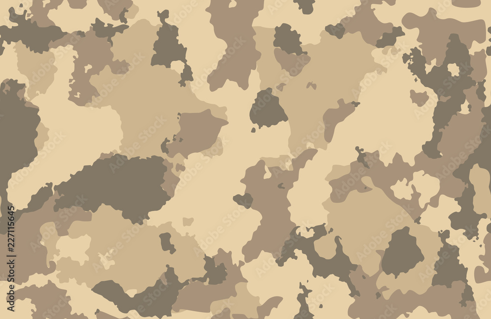 Fototapeta Print texture military camouflage repeats seamless army hunting brown mud sand