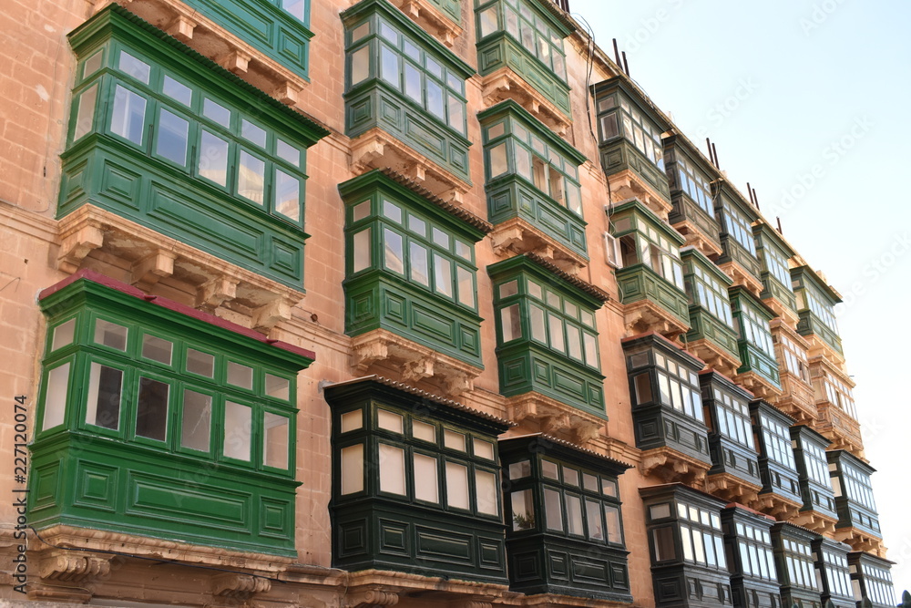 Obraz premium bow window in Valletta - malta