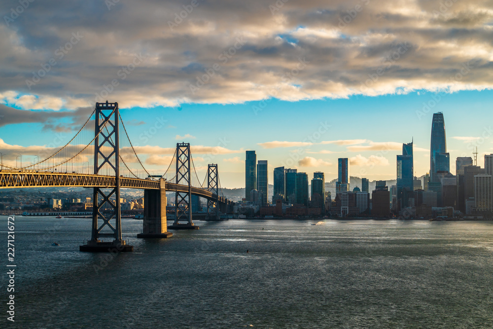 Naklejka premium San Francisco - Oakland Bay Bridge