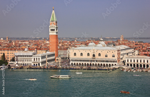Views of the Piazza San Marco and Riva degli Schiavoni, Venice, Italy