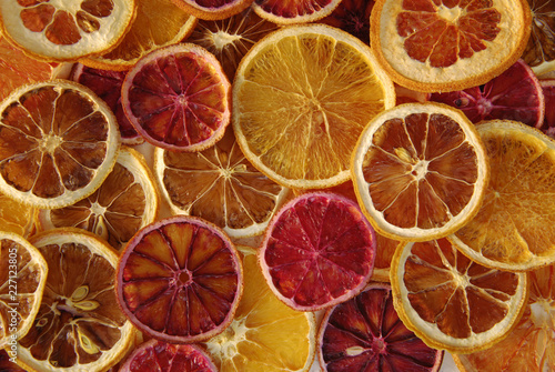 Dry citrus slices.