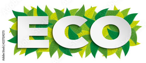 Ecology logo with leaves