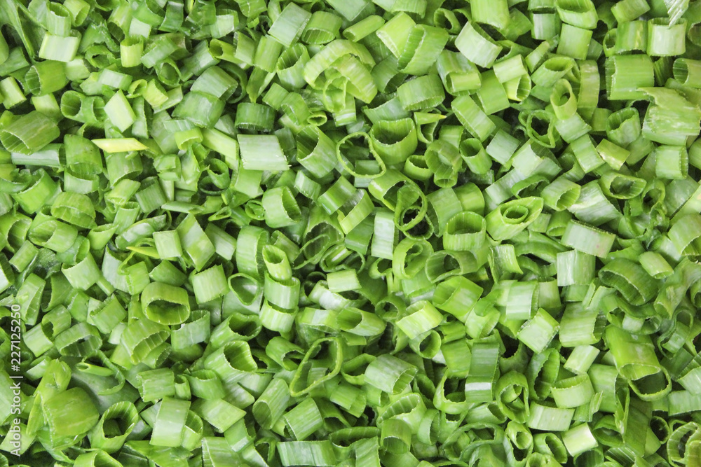 Fototapeta premium Shredded green onions