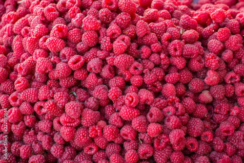 fresh ripe raspberry as textured background