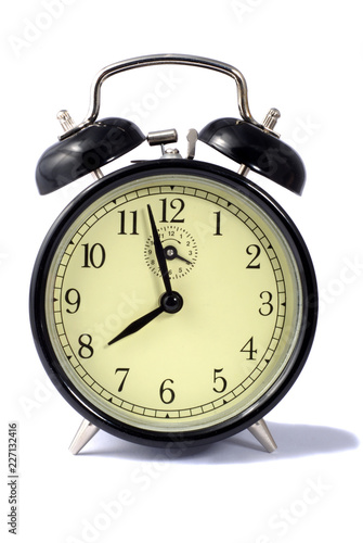 Traditional Style Black Alarm Clock