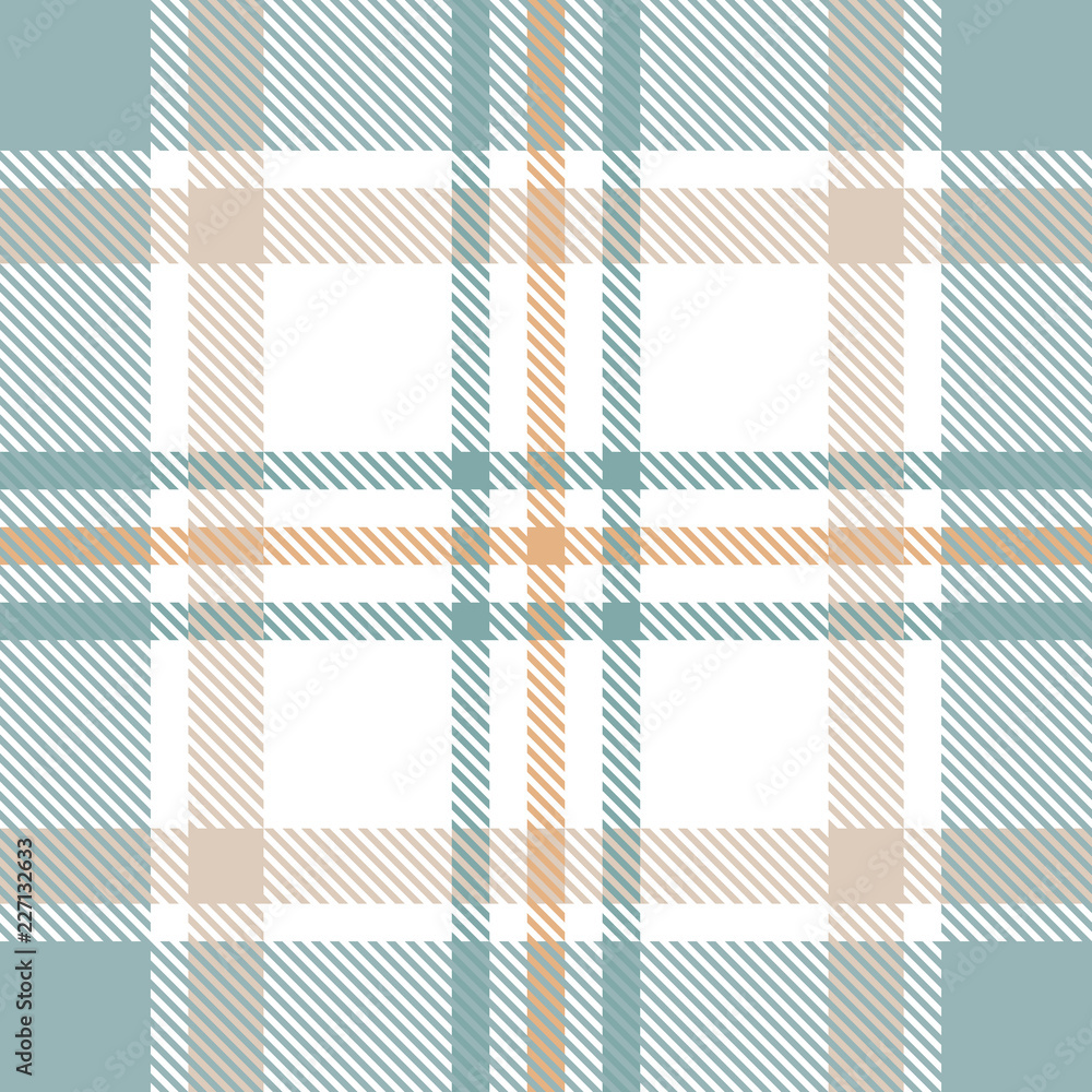 Seamless tartan plaid pattern. Checkered fabric texture background. - obrazy, fototapety, plakaty 