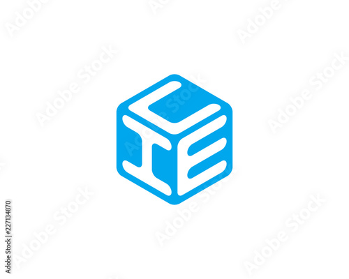 Vector logo ICE. Label for your design.