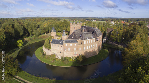 Aerial view on the huis Bergh Castle photo