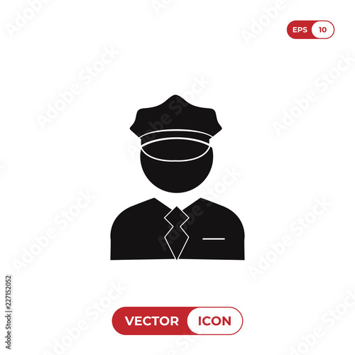 Policeman vector icon