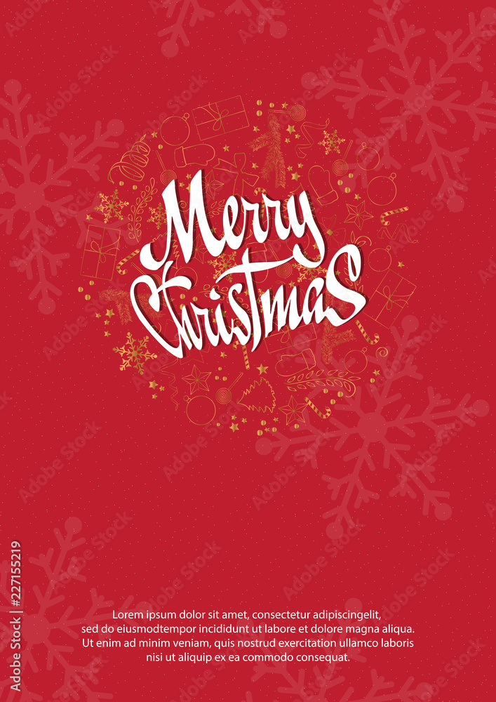 Christmas 2018 Party invitation card for your design. Christmas 2018 Party invitation card for your design.