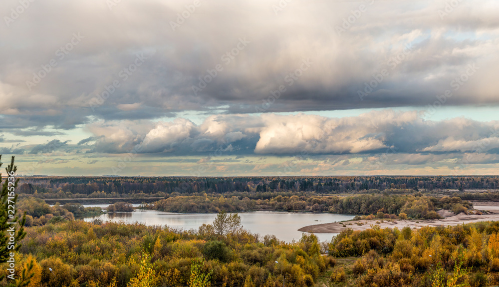 Obraz premium Landscape with the Vyatka / Пейзажи с Вяткой