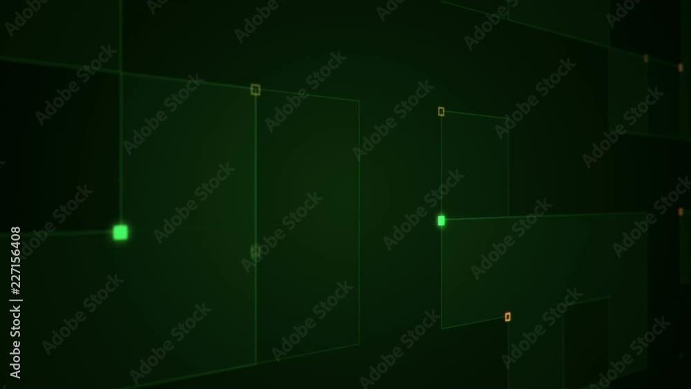 Abstract technologic background with stripes and particles. Animation of circuit electric signal with light shine. Animation of seamless loop. Abstract technologic background with stripes and particles. Animation of circuit electric signal with light shine. Animation of seamless loop.