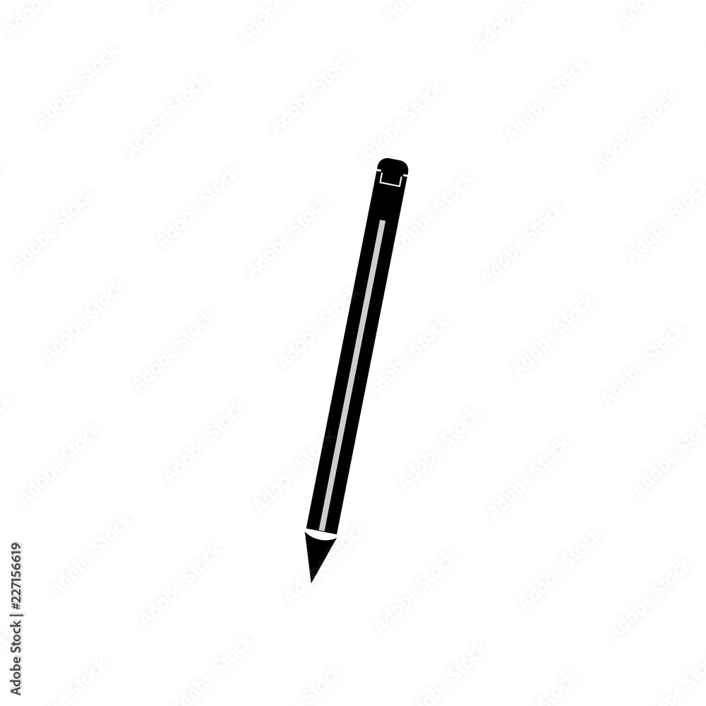 pen icon isolated on white background. vector flat design icon