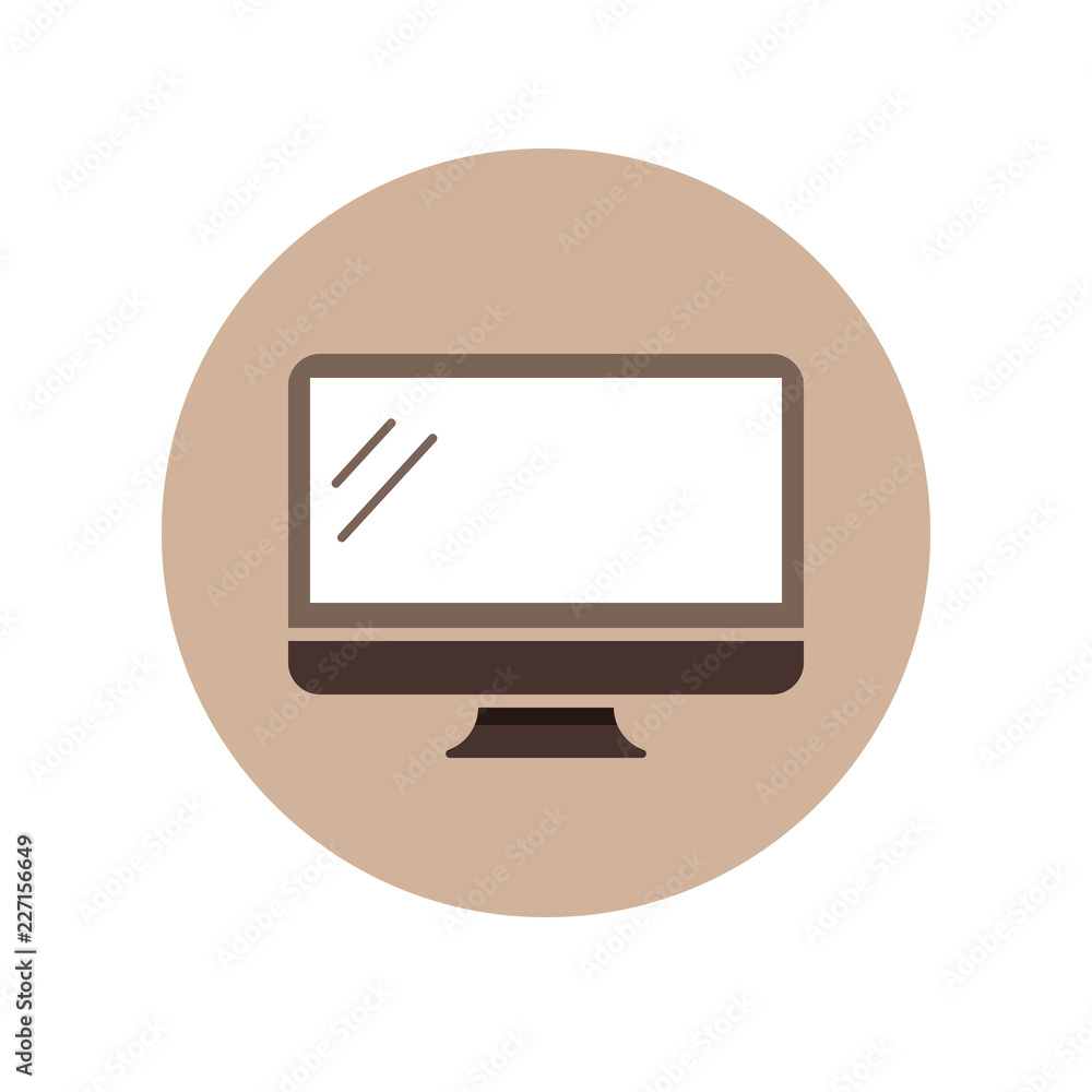 tv monitor pc icon vector illustration screen tv monitor pc icon vector illustration screen
