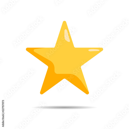 Star icon vector. Classic rank isolated. Trendy flat favorite design. Star web site pictogram  mobile app