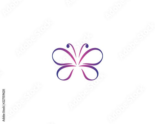 Butterfly logo illustration