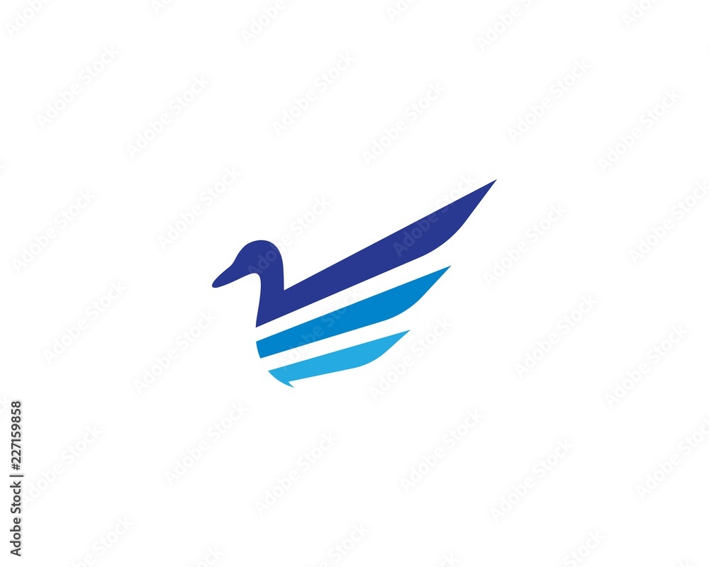 Obraz premium Duck logo illustration
