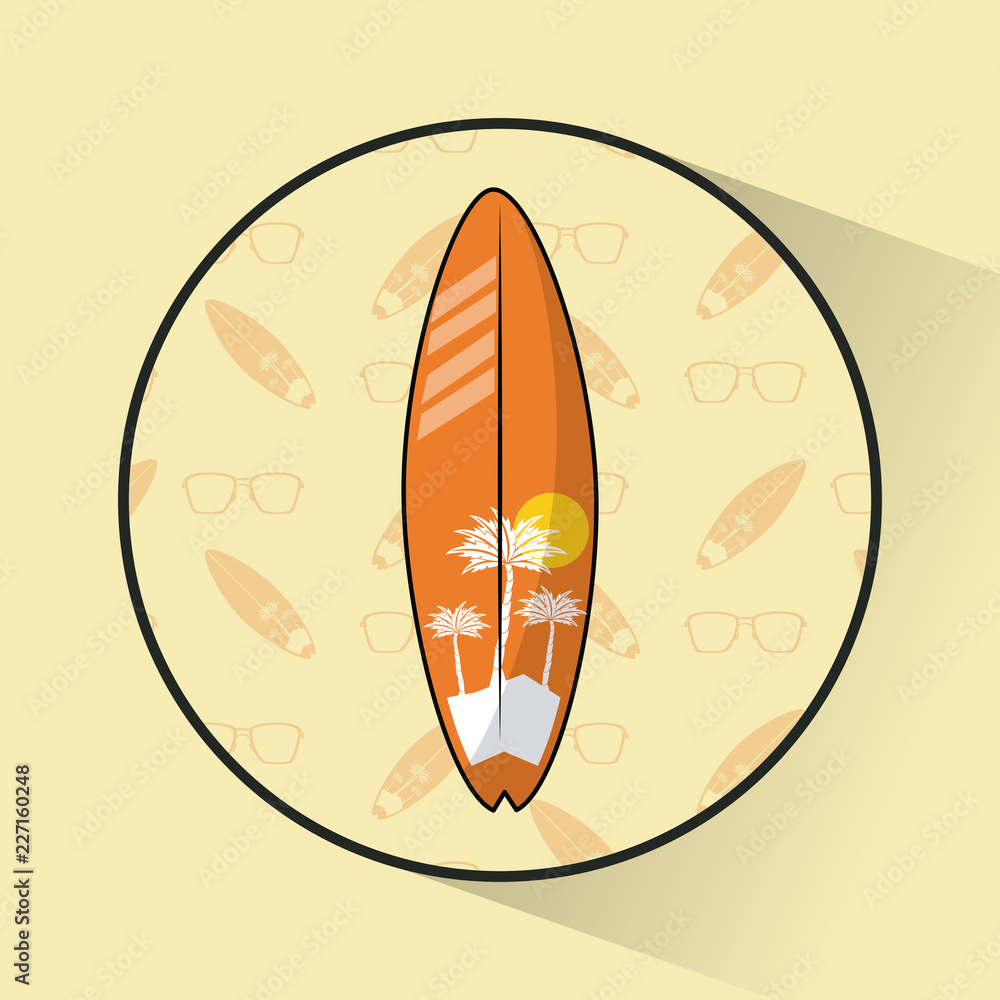 Tropical surfing lifestyle theme Tropical surfing lifestyle theme