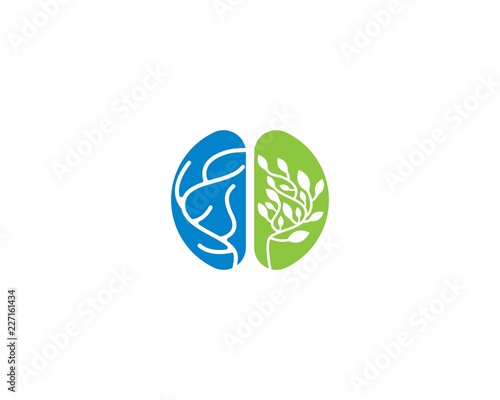 Brain logo illustration