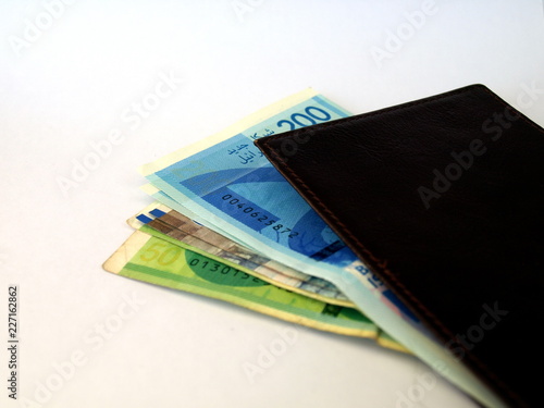 Shekels. Israeli shekels - new shekels bills